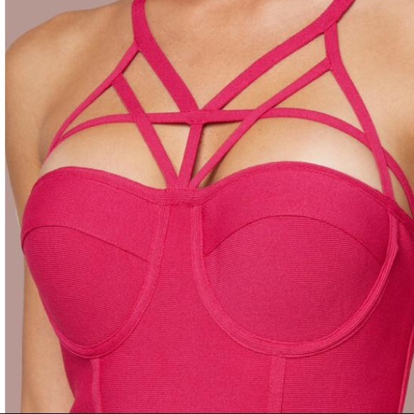 Bebe bandage midi dress - Picture 3 of 4